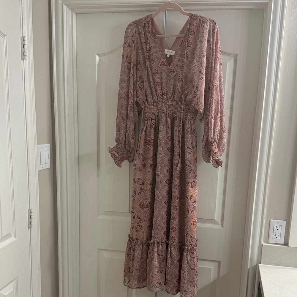 Paisley Print midi/Maxi Dress